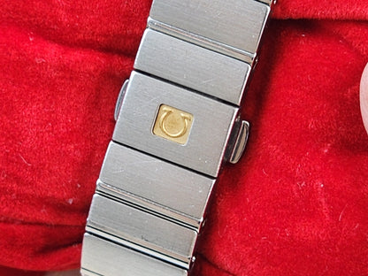 Omega 27mm Constellation Quartz Black Dial Women Watch
