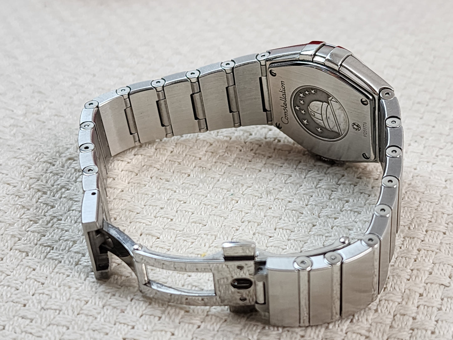 Omega 27mm Constellation Quartz Black Dial Women Watch