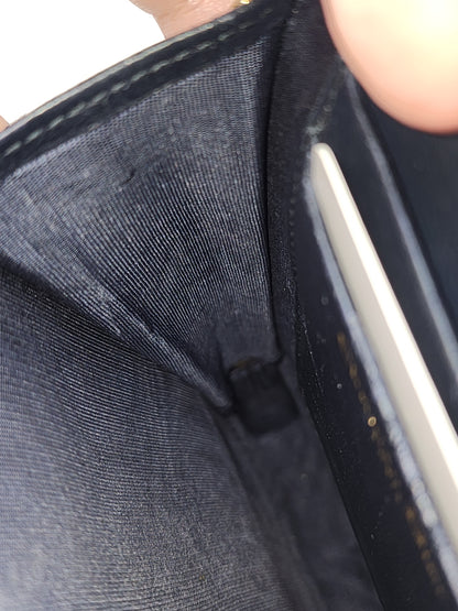 Dior Navy Oblique 30 Montaigne Phone Holder (GHW)