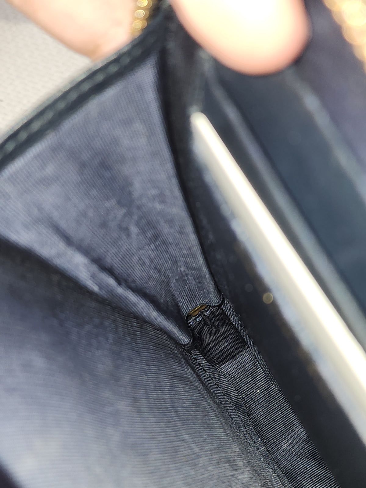 Dior Navy Oblique 30 Montaigne Phone Holder (GHW)