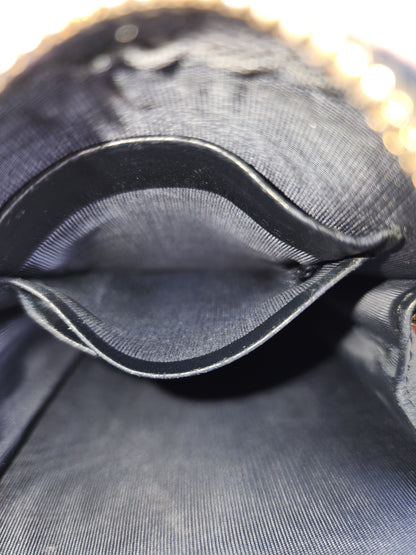 Dior Navy Oblique 30 Montaigne Phone Holder (GHW)