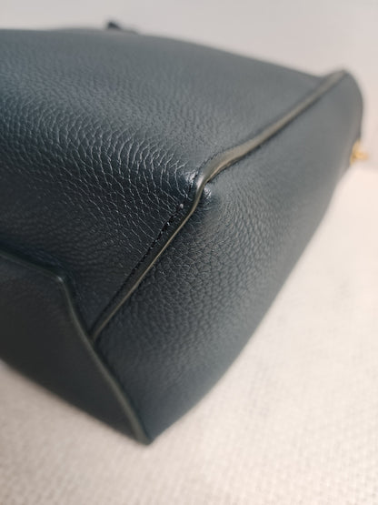 Celine Green Calfskin Small Sangle Bucket Bag (GHW)