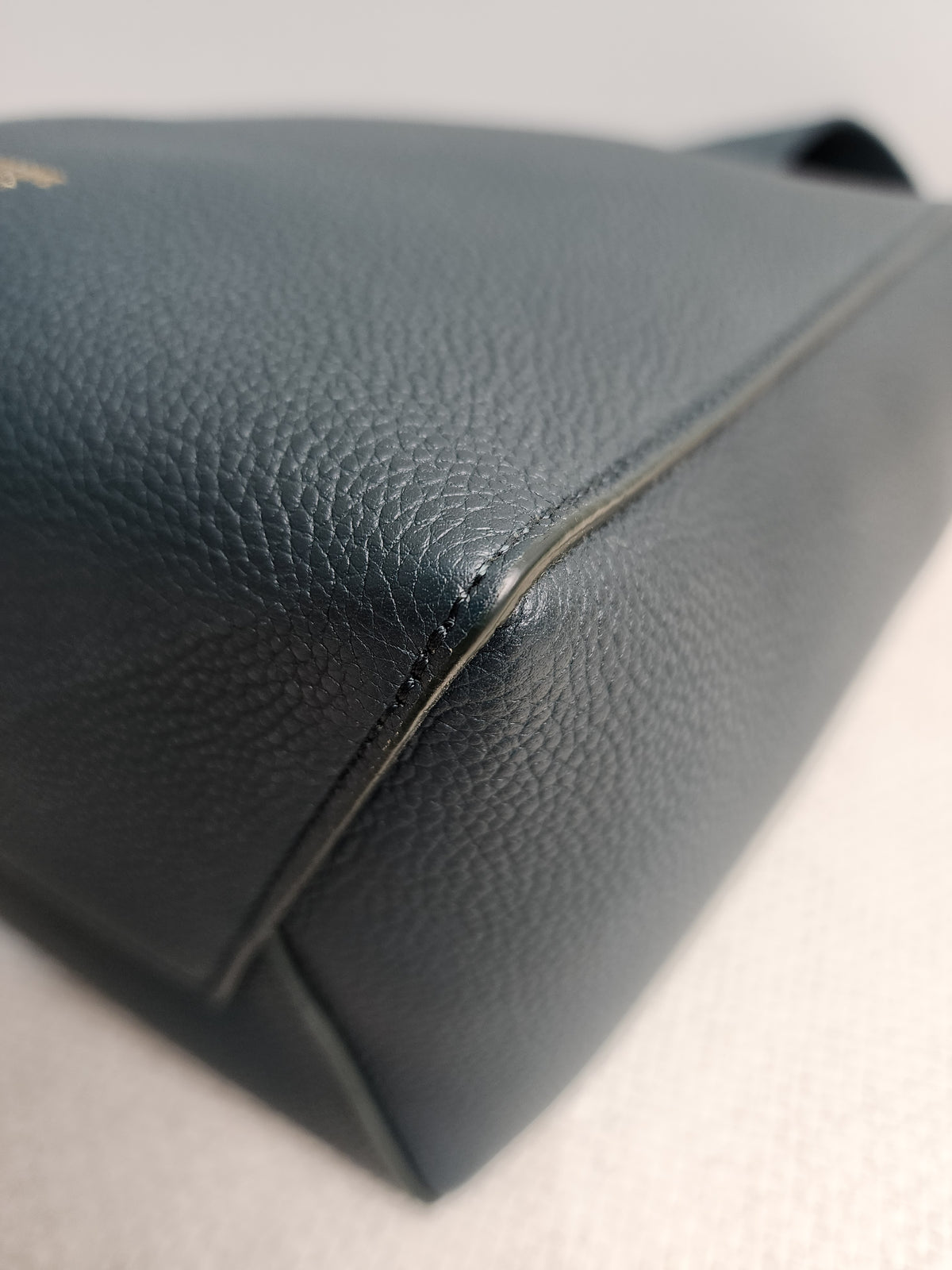 Celine Green Calfskin Small Sangle Bucket Bag (GHW)