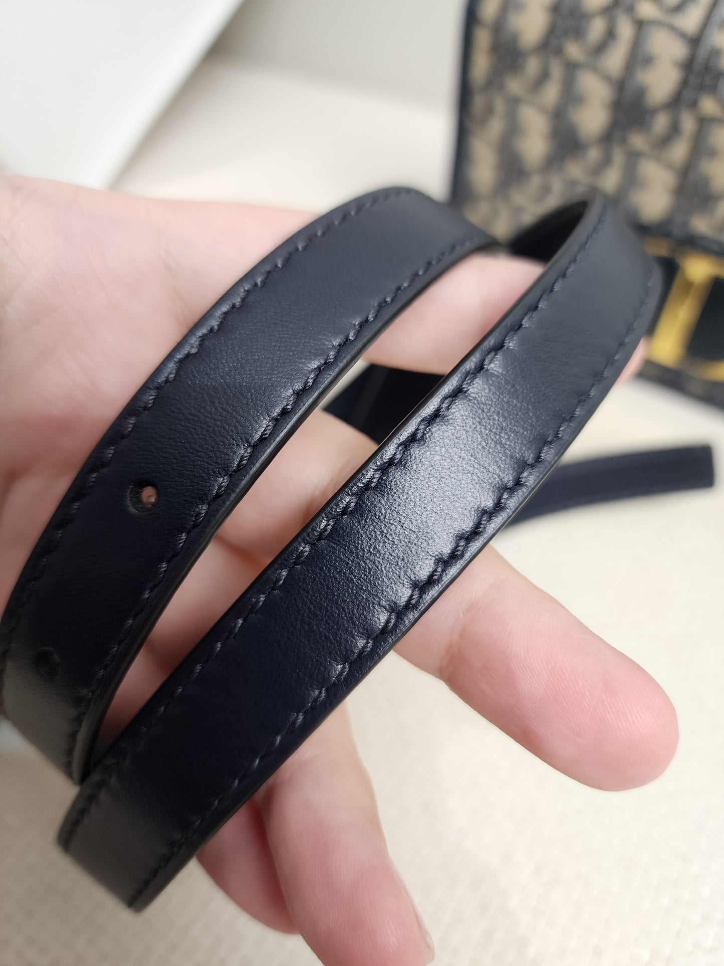 Dior Navy Oblique Montaigne 30 2-in-1 Pouch