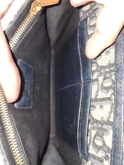Dior Navy Oblique Montaigne 30 2-in-1 Pouch