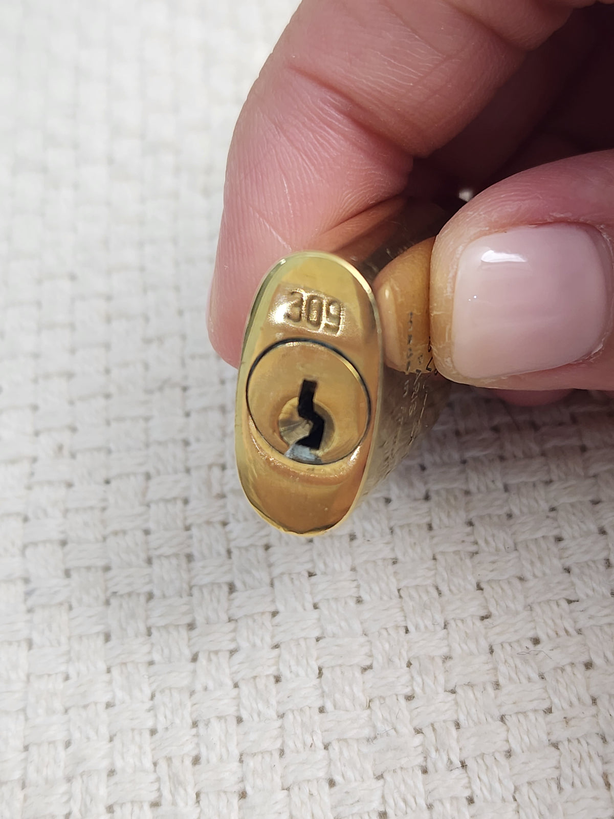 VSA0146 / VSA0145 Gold Padlock Key