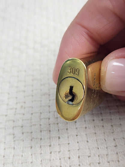 VSA0146 / VSA0145 Gold Padlock Key