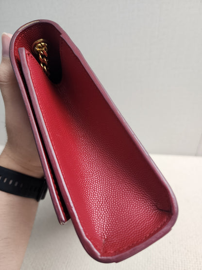 YSL Red Medium Kate Bag (GHW)
