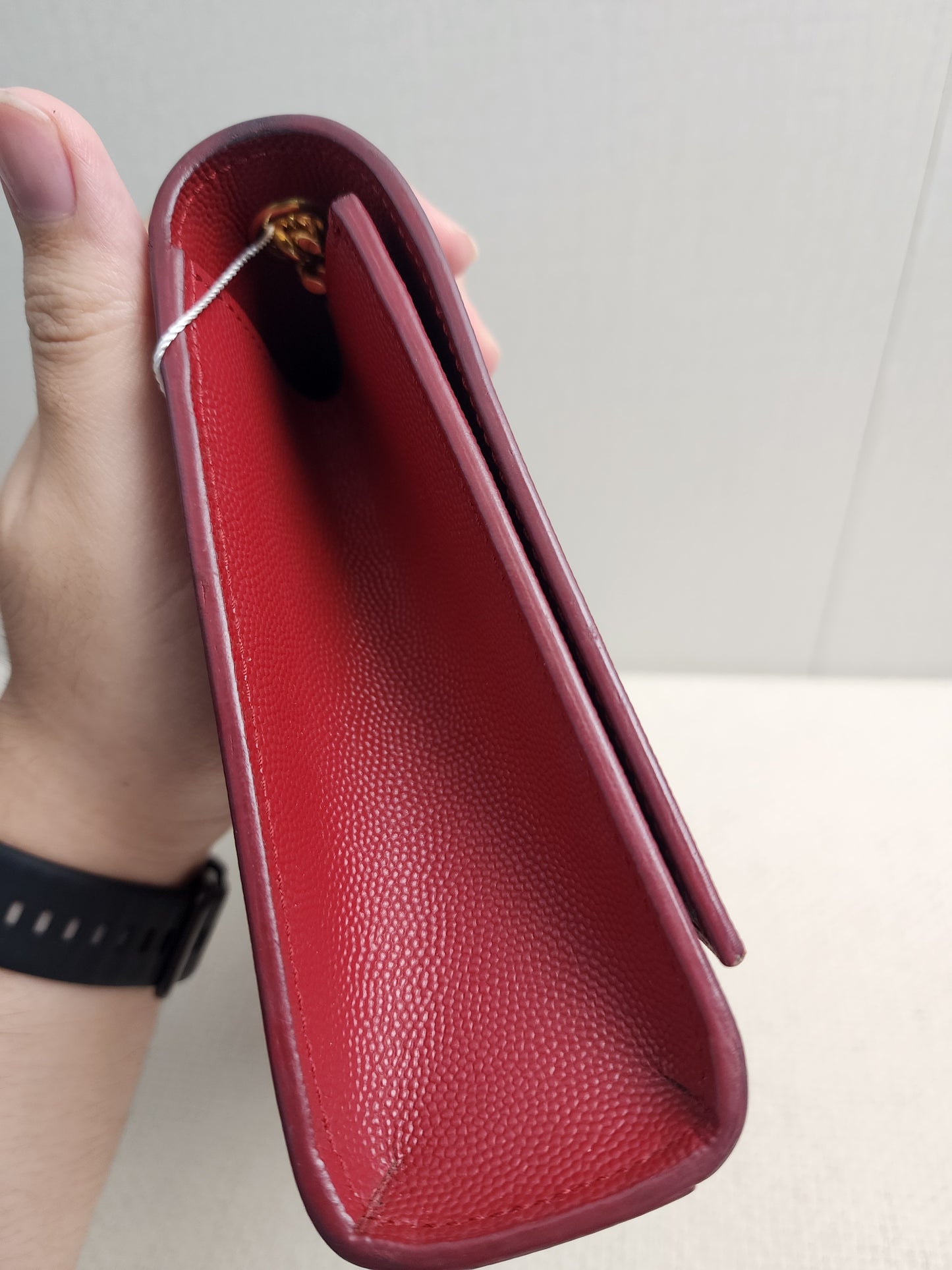 YSL Red Medium Kate Bag (GHW)