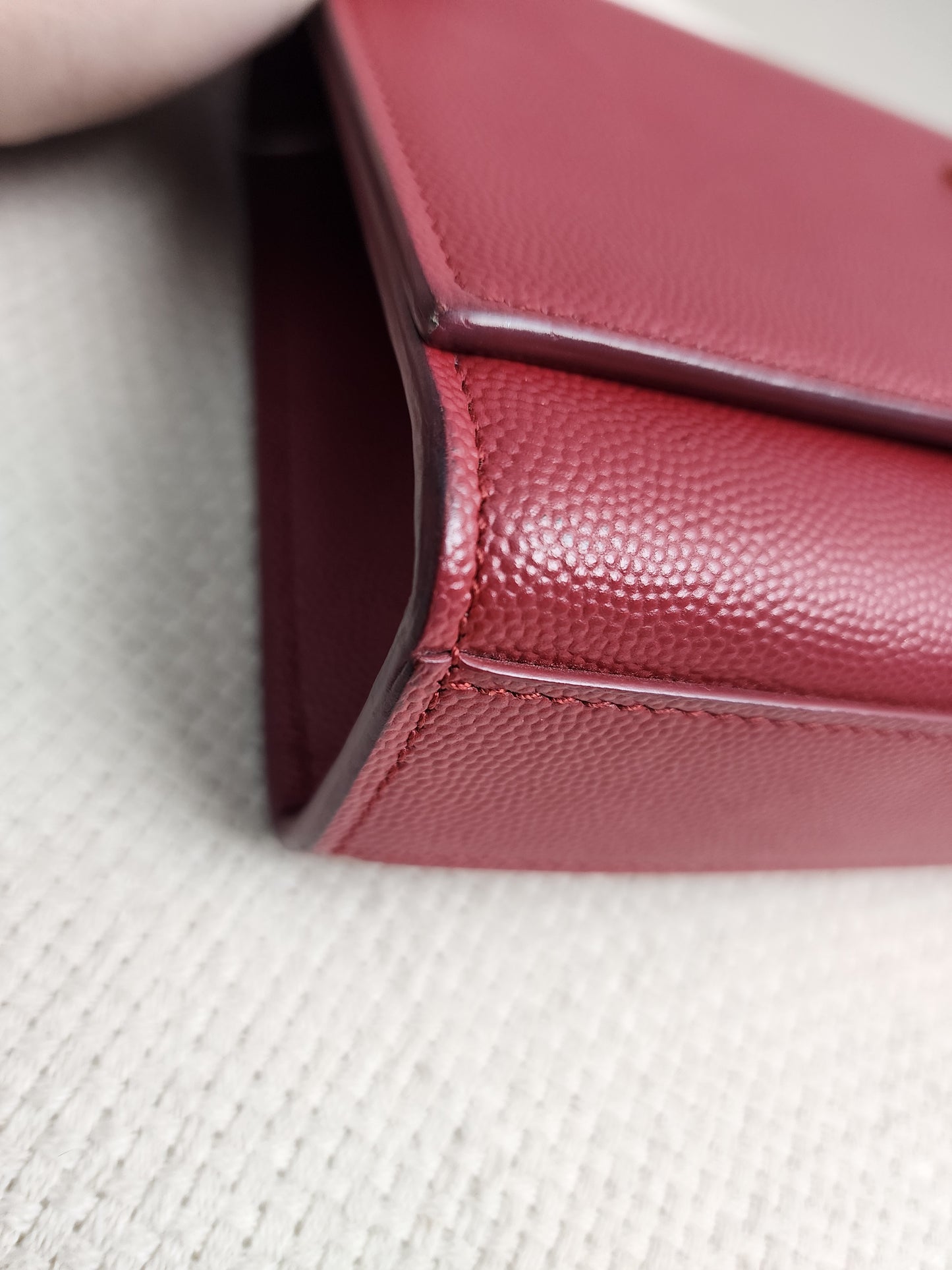 YSL Red Medium Kate Bag (GHW)