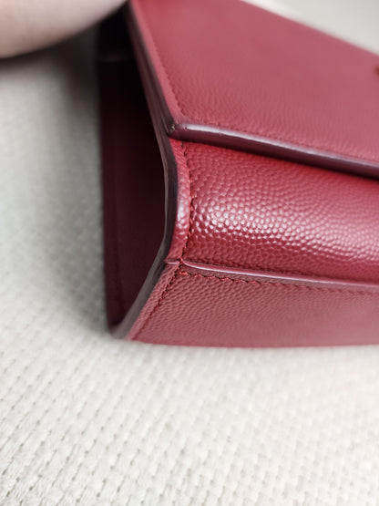 YSL Red Medium Kate Bag (GHW)