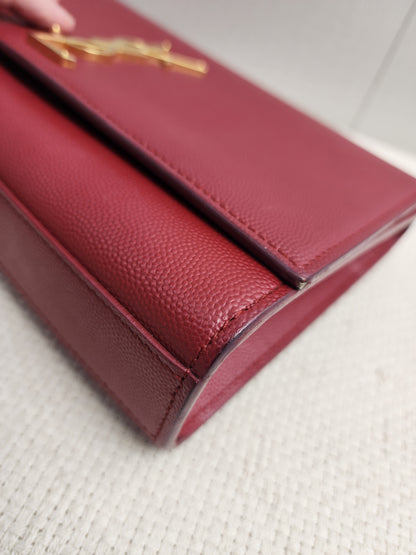 YSL Red Medium Kate Bag (GHW)