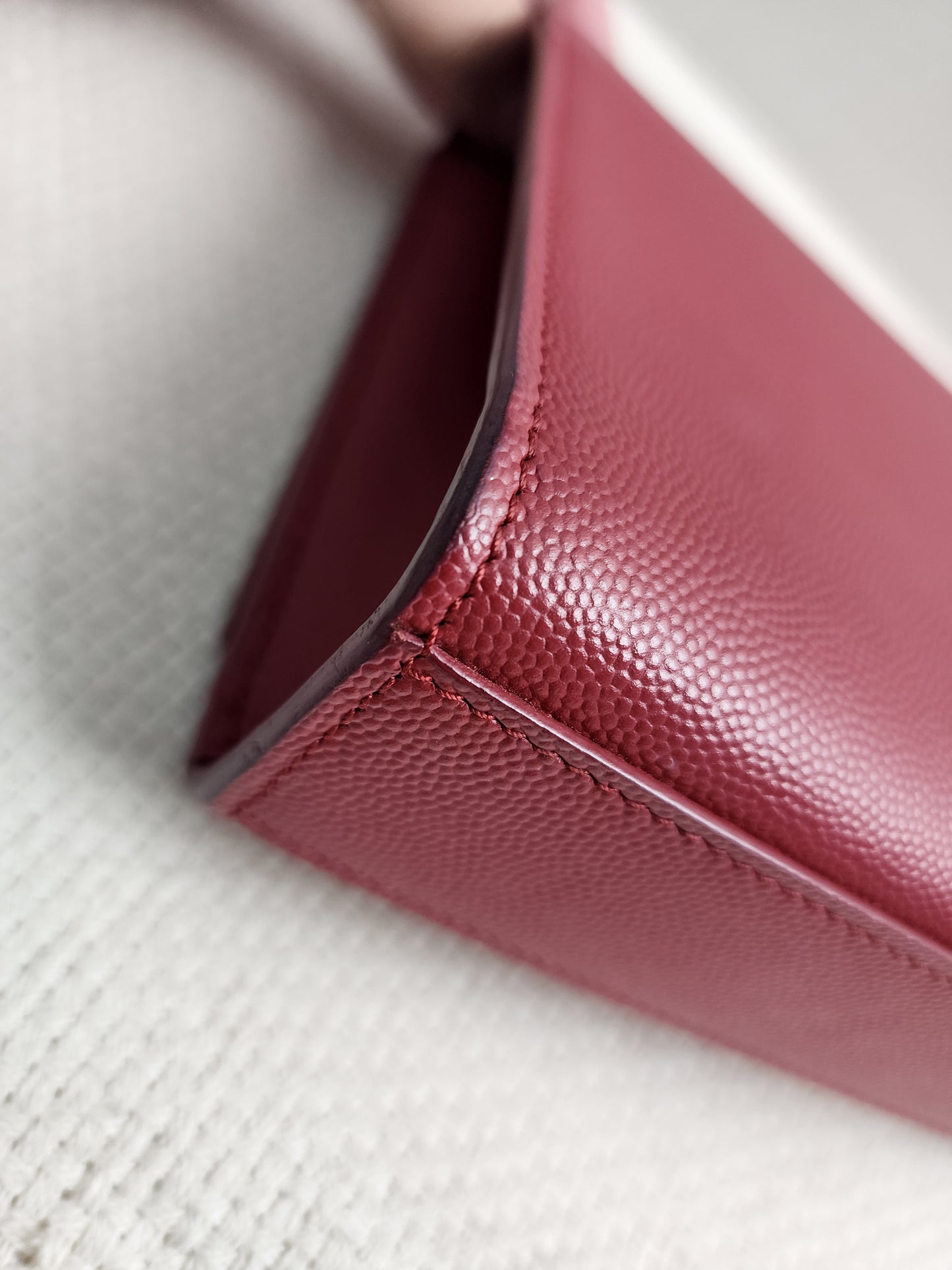YSL Red Medium Kate Bag (GHW)
