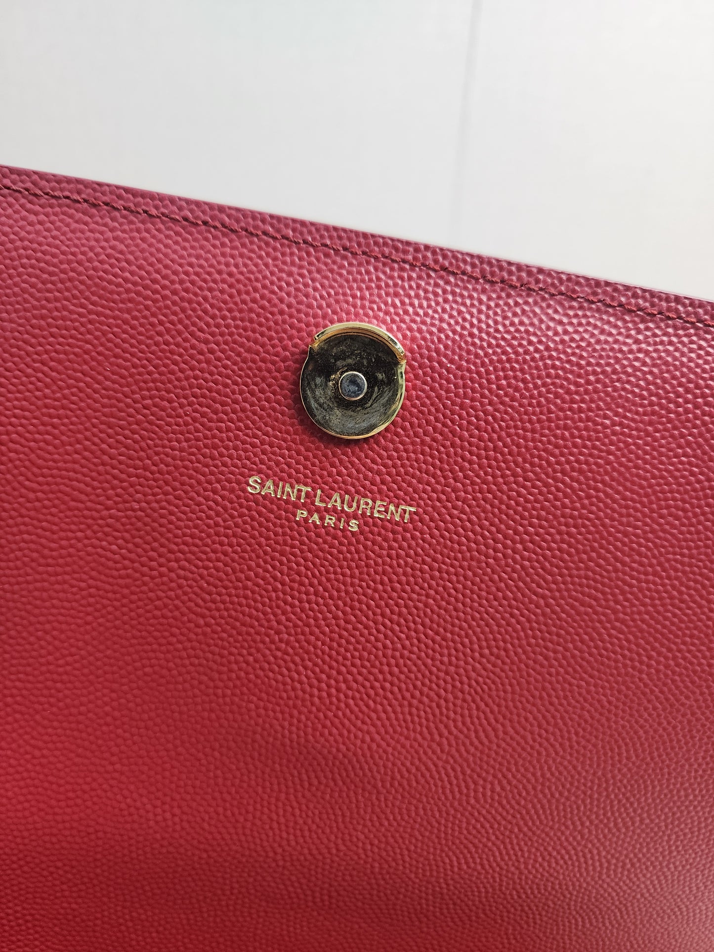 YSL Red Medium Kate Bag (GHW)