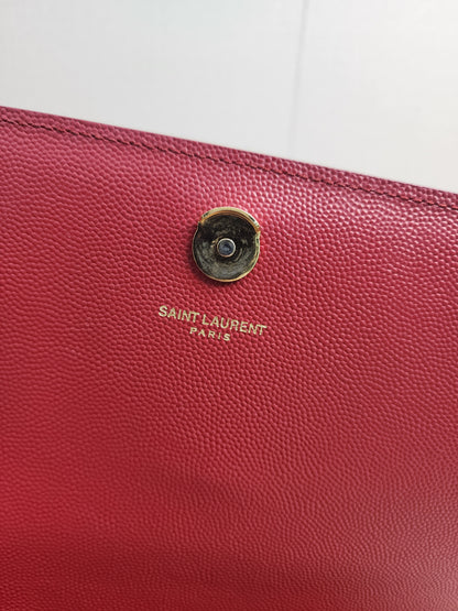 YSL Red Medium Kate Bag (GHW)