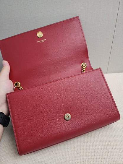 YSL Red Medium Kate Bag (GHW)