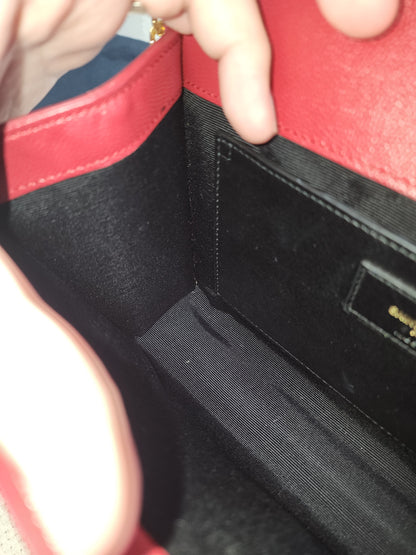 YSL Red Medium Kate Bag (GHW)