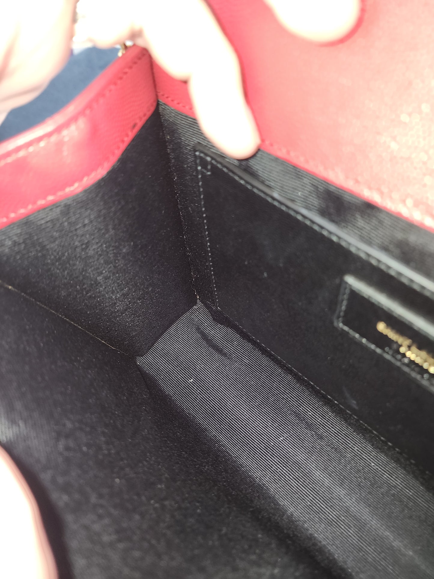 YSL Red Medium Kate Bag (GHW)