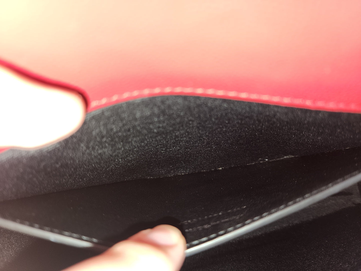 YSL Red Medium Kate Bag (GHW)