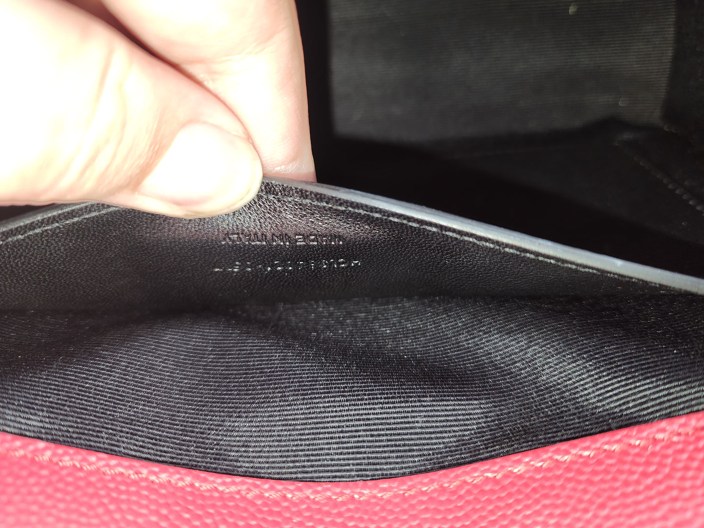 YSL Red Medium Kate Bag (GHW)