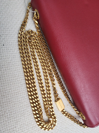 YSL Red Medium Kate Bag (GHW)