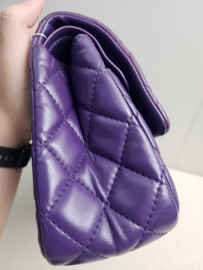 Chanel Purple Calfskin 226 2.55 Flap (SHW)