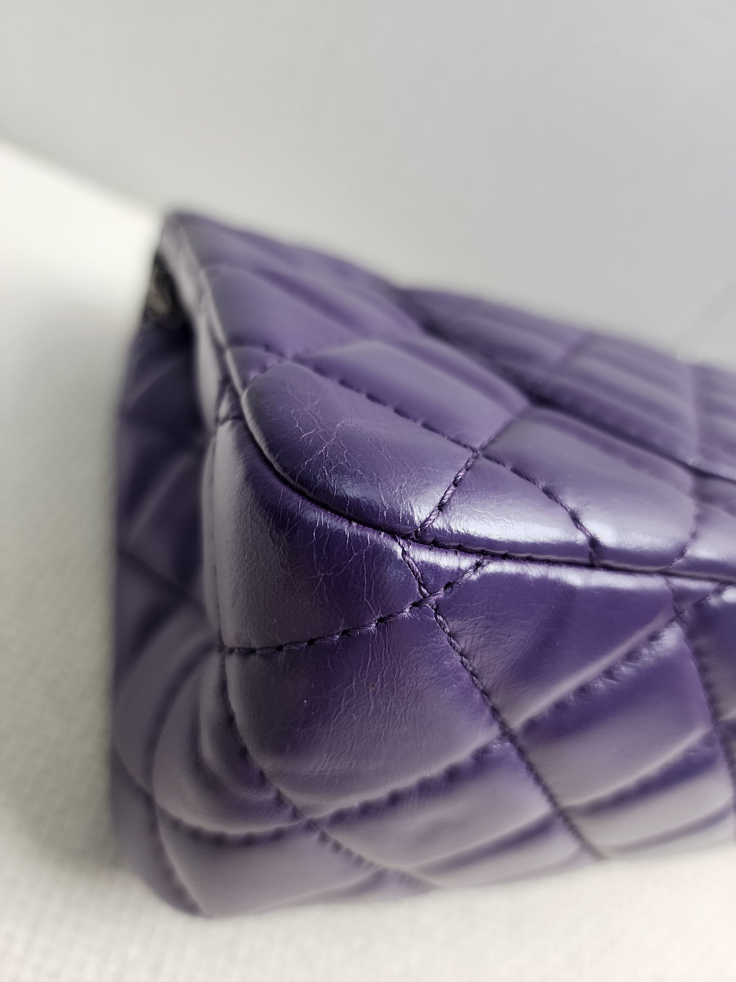 Chanel Purple Calfskin 226 2.55 Flap (SHW)
