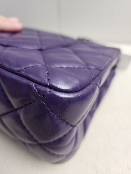 Chanel Purple Calfskin 226 2.55 Flap (SHW)