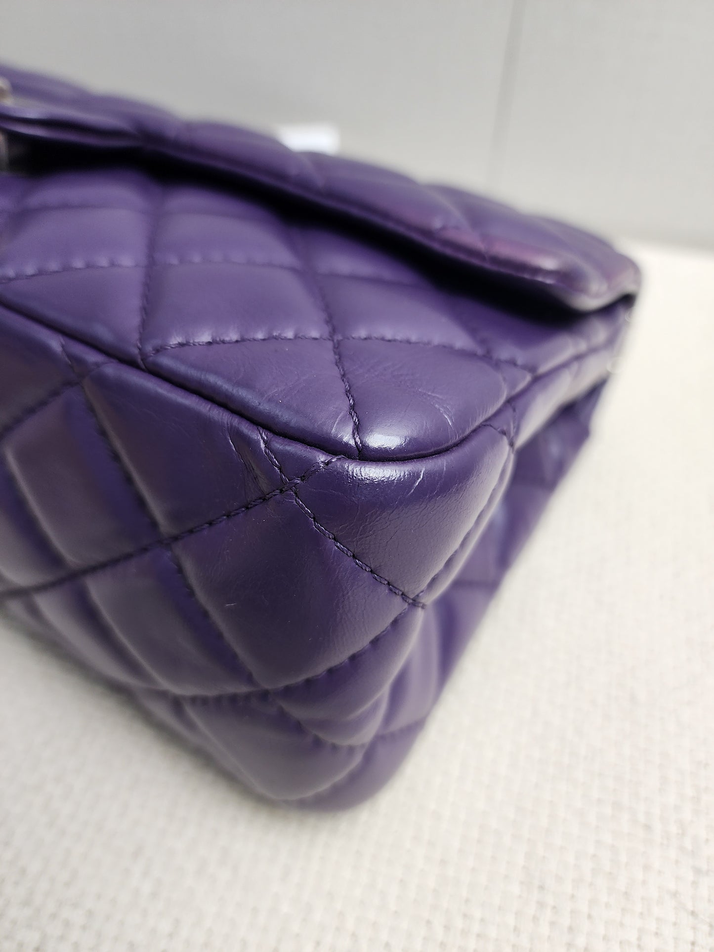 Chanel Purple Calfskin 226 2.55 Flap (SHW)