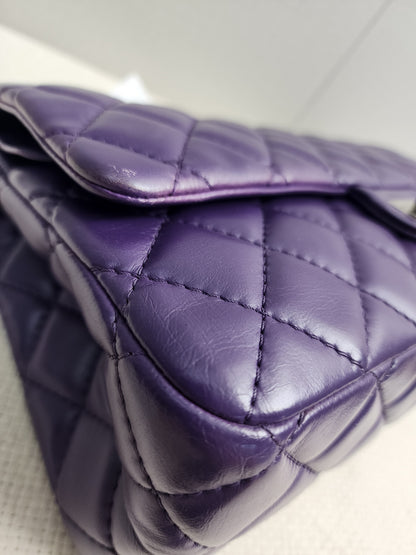 Chanel Purple Calfskin 226 2.55 Flap (SHW)