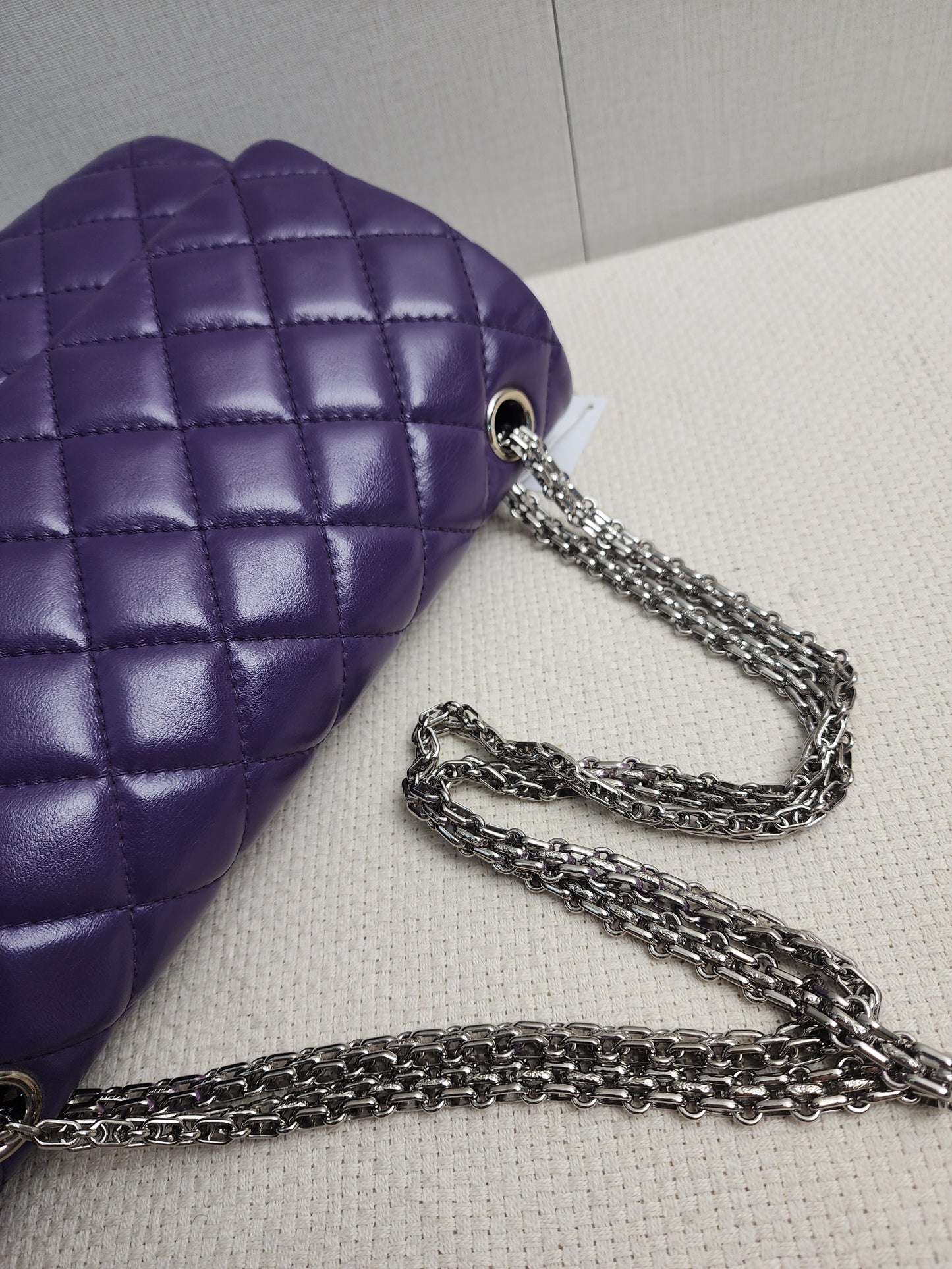 Chanel Purple Calfskin 226 2.55 Flap (SHW)