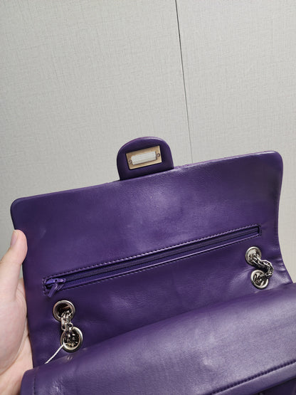 Chanel Purple Calfskin 226 2.55 Flap (SHW)