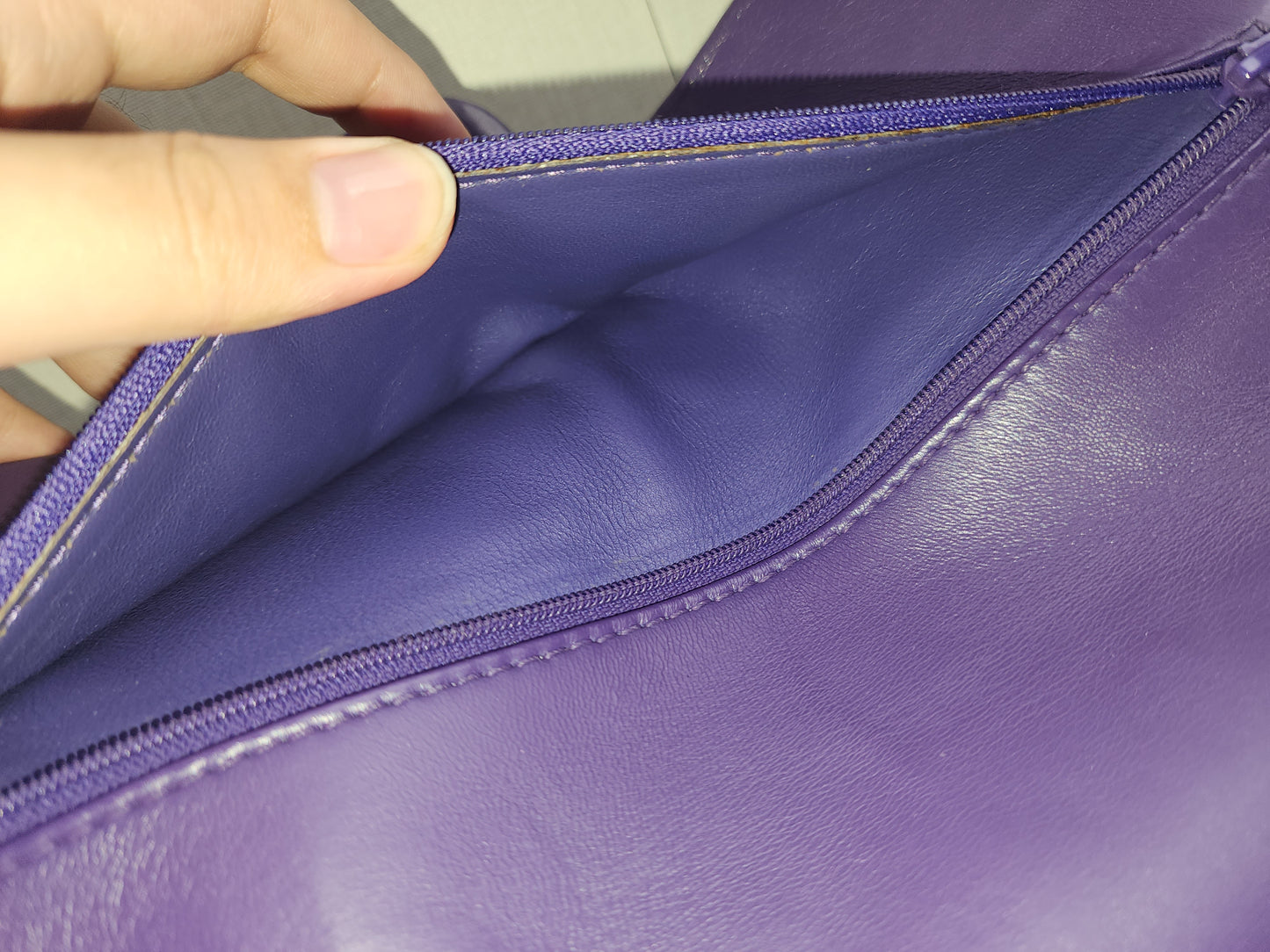Chanel Purple Calfskin 226 2.55 Flap (SHW)