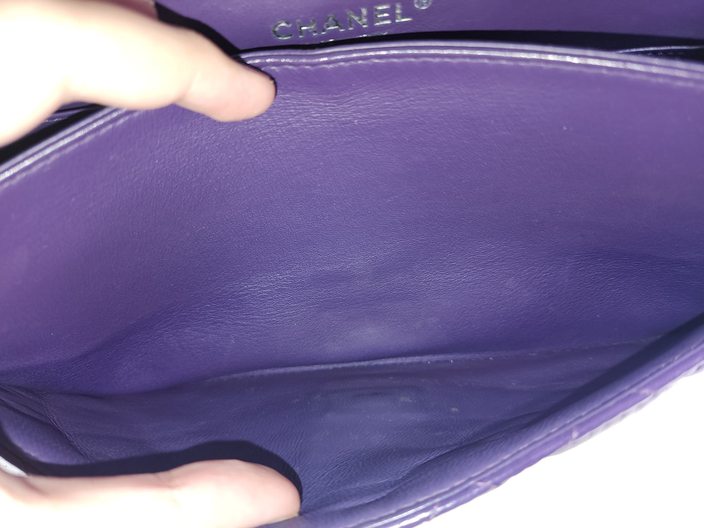 Chanel Purple Calfskin 226 2.55 Flap (SHW)