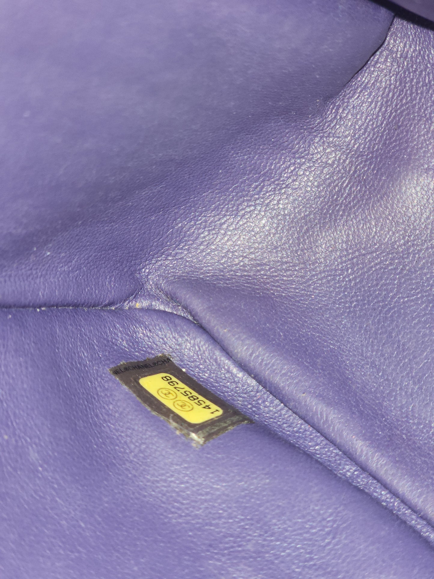 Chanel Purple Calfskin 226 2.55 Flap (SHW)