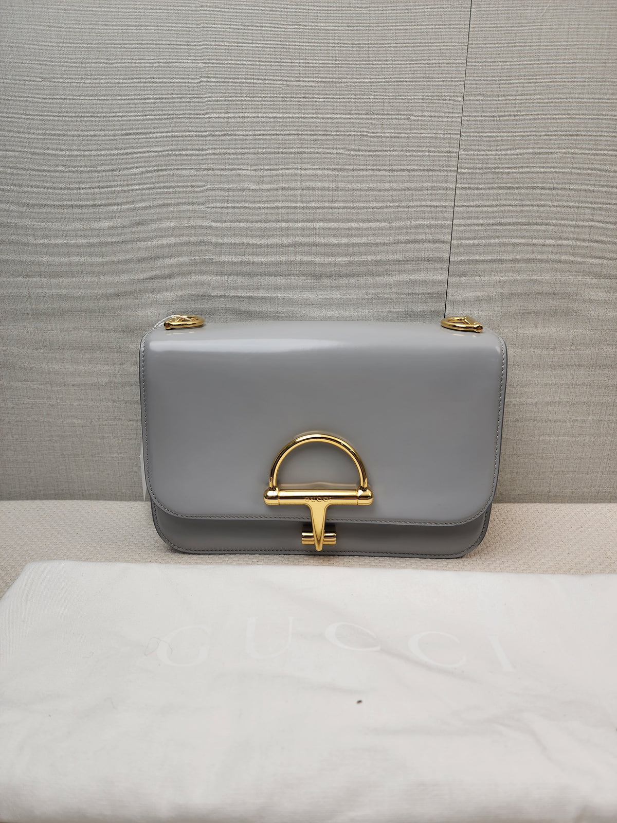 Gucci Grey Calfskin Siena Small Shoulder Bag