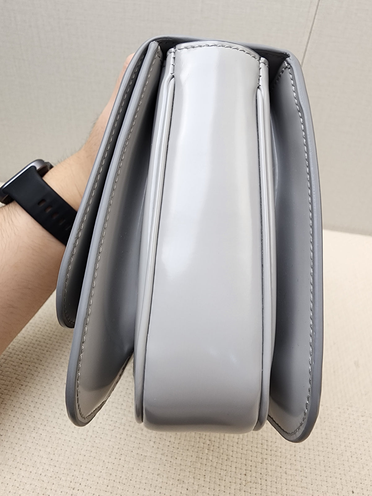 Gucci Grey Calfskin Siena Small Shoulder Bag