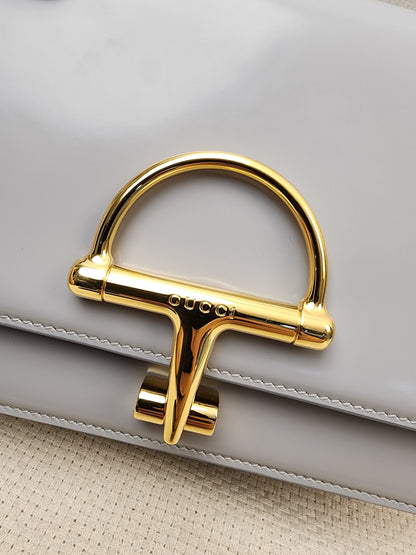 Gucci Grey Calfskin Siena Small Shoulder Bag