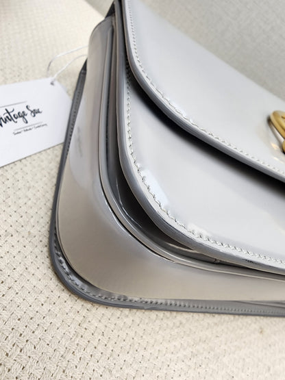 Gucci Grey Calfskin Siena Small Shoulder Bag