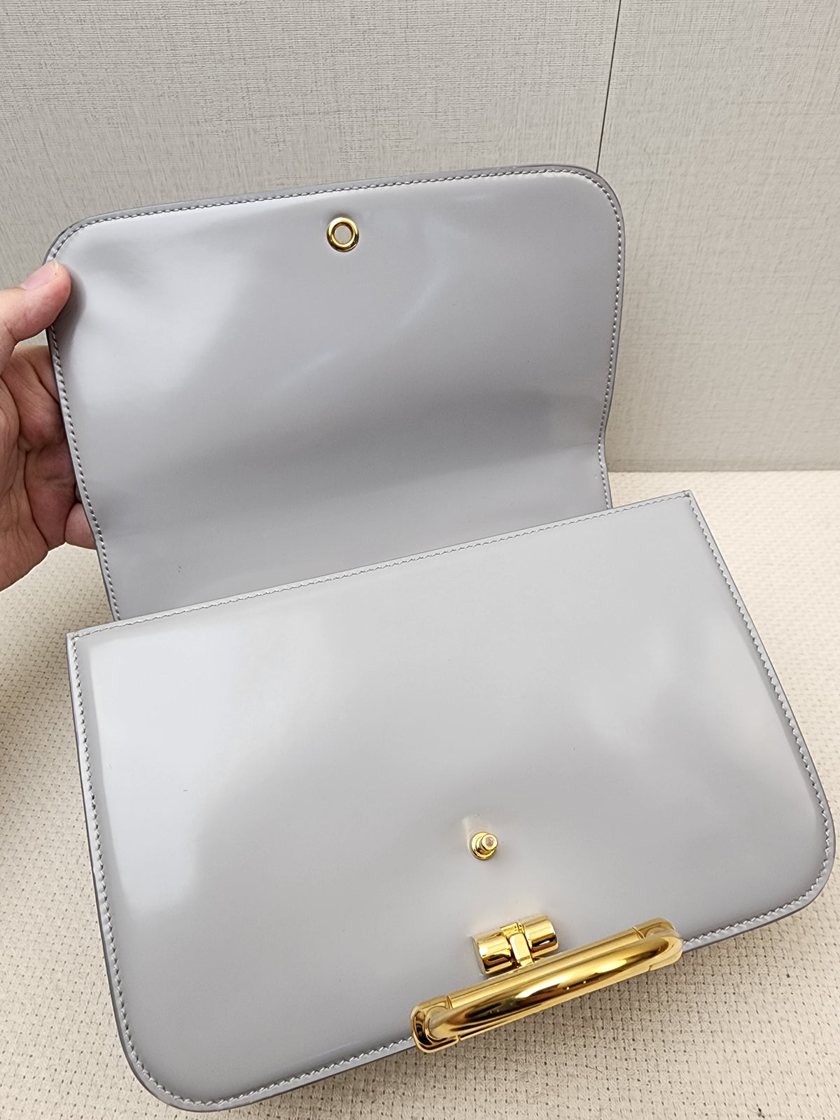 Gucci Grey Calfskin Siena Small Shoulder Bag