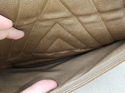 Chanel Caramel Chevron Big CC Turnlock Flap(GHW)