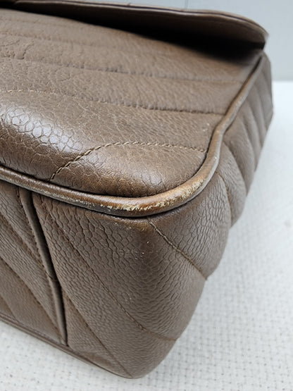 Chanel Caramel Chevron Big CC Turnlock Flap(GHW)