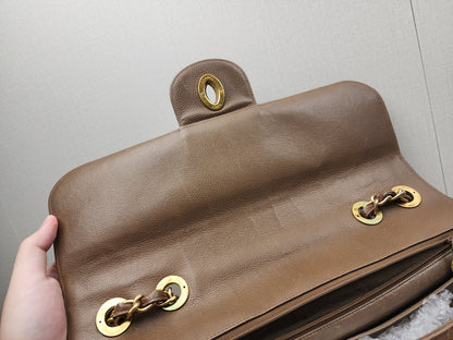 Chanel Caramel Chevron Big CC Turnlock Flap(GHW)