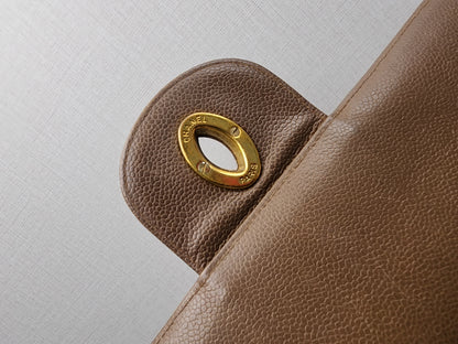 Chanel Caramel Chevron Big CC Turnlock Flap(GHW)