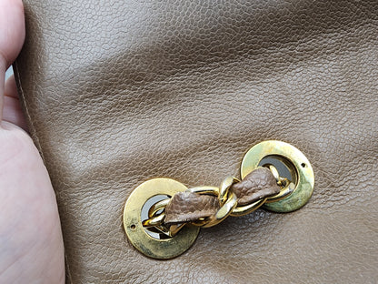 Chanel Caramel Chevron Big CC Turnlock Flap(GHW)