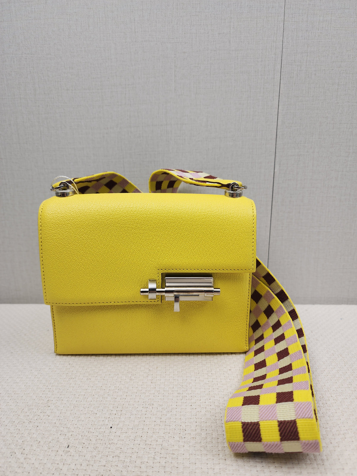 Hermes Jaune Citron Mini Verrou (PHW)