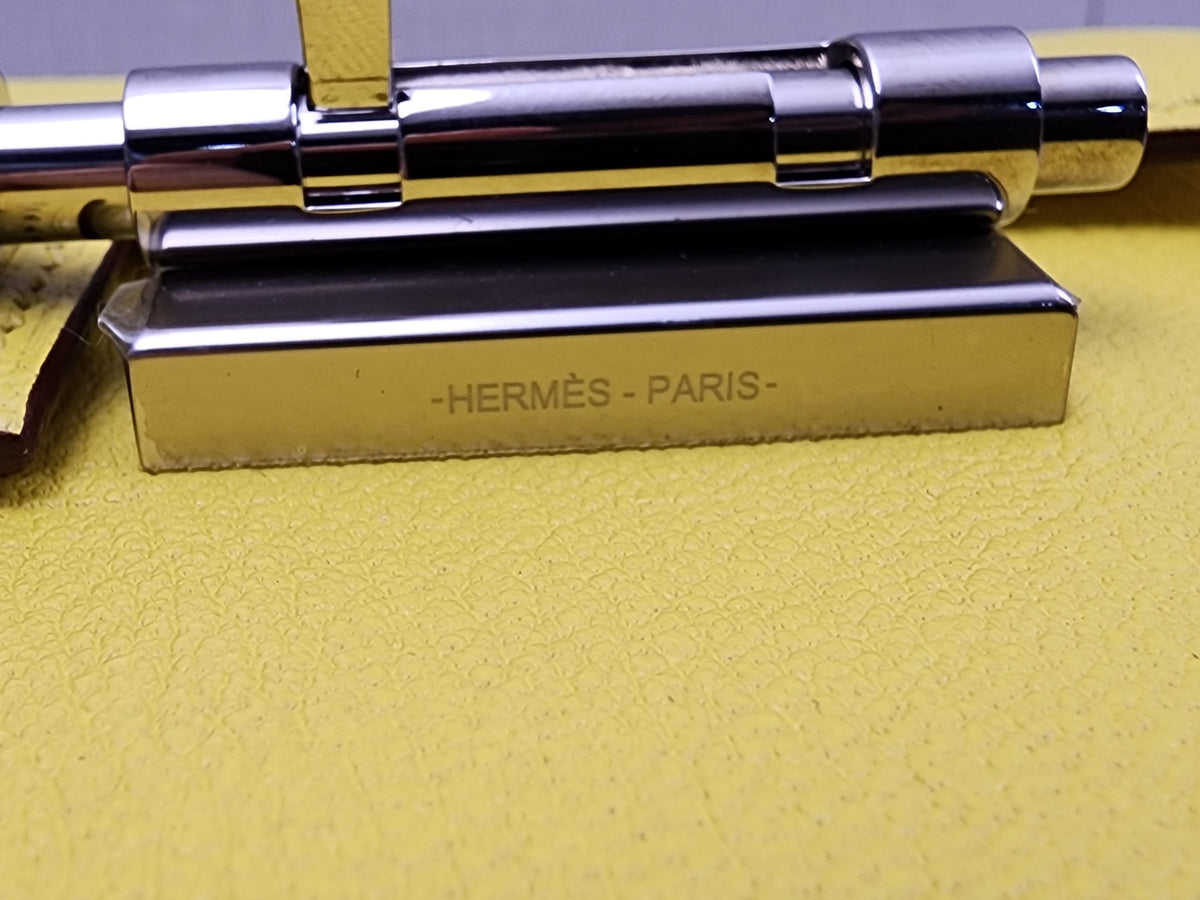 Hermes Jaune Citron Mini Verrou (PHW)