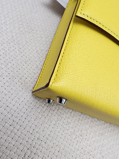 Hermes Jaune Citron Mini Verrou (PHW)