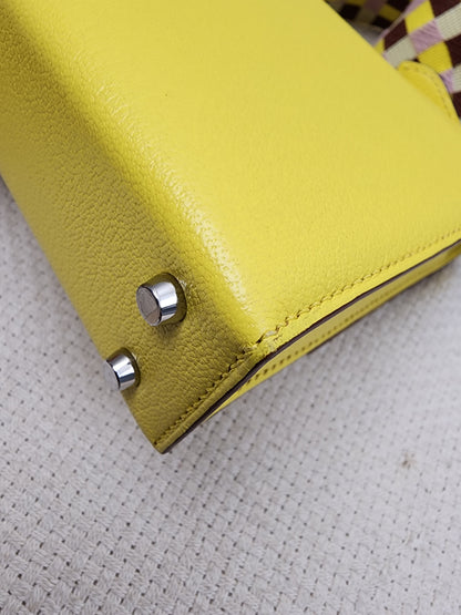 Hermes Jaune Citron Mini Verrou (PHW)
