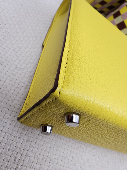 Hermes Jaune Citron Mini Verrou (PHW)